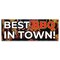 Signmission Best BBQ In Town Banner Concession Stand Food Truck Single Sided B-30017 - alternate 1